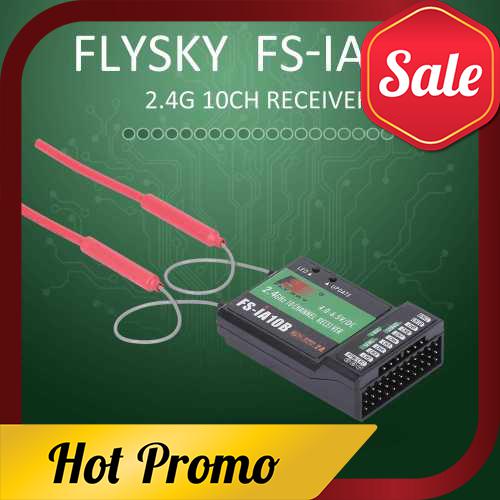 Flysky FS-iA10B Receiver 2.4G 10CH for Flysky FS-i6 FS-i6S FS-i10 Transmitter (Standard)