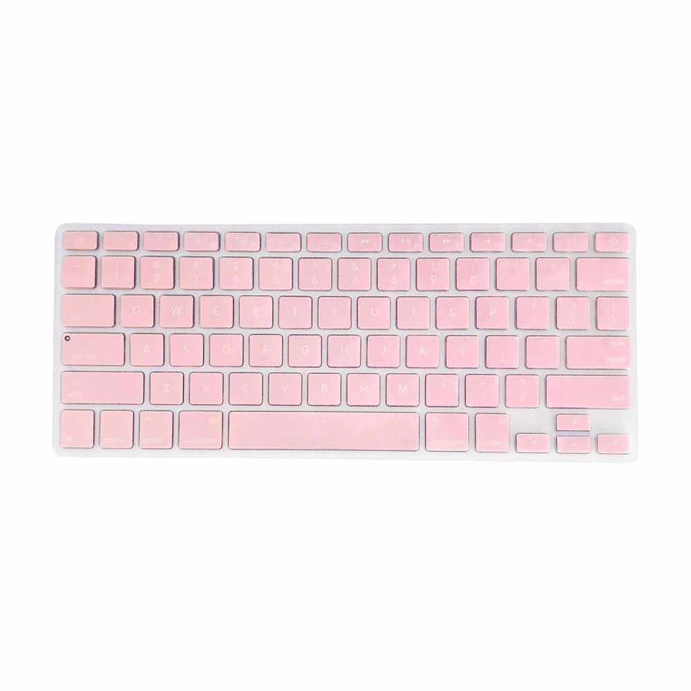 TPU Keyboard Cover Dustproof Keyboard Protective Film Compatible with Apple MacBook Air 13.3 inch A1466/A1369 Pink (Pink)