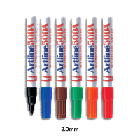 Artline 500A / 509A Whiteboard Marker - Medium Point 2.0mm - 5.0mm | 6 Colours | Refillable