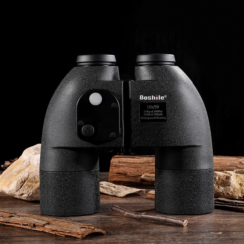 Boshile Military Nautical HD Binoculars 10X50 Rangefinder Compass Telescope Nitrogen Waterproof Powerful Binoculars ราคา 7,136 บาท*ส่งฟรี