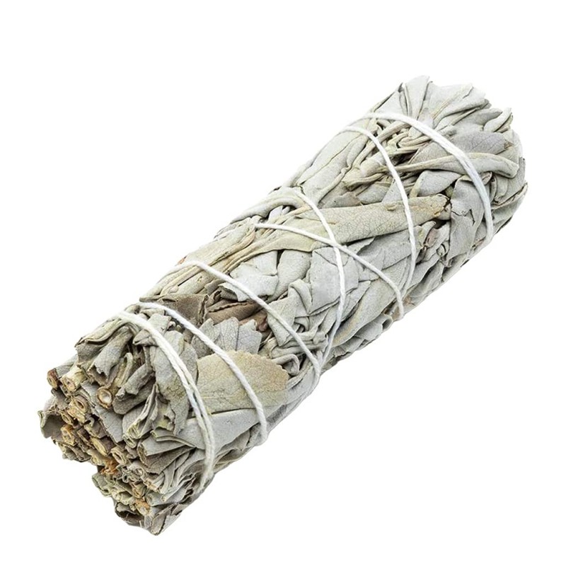 4 InchWhite Sage Leaves White Sage Smudge Sticks Sticks Purifying Negative Energy White Sage 白鼠尾草 香薰杖