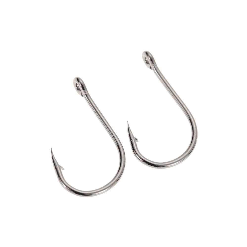 40pcs Strong Stainless Steel Sharpened Jigging Fish Hook Fishhook Jig ...