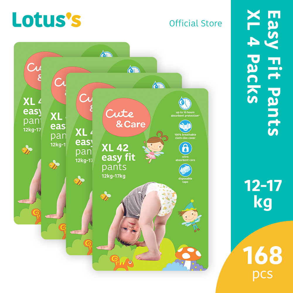 Cute & Care Easy Fit Pants XL (42 Pcs x 4 Packs)(1 Carton)