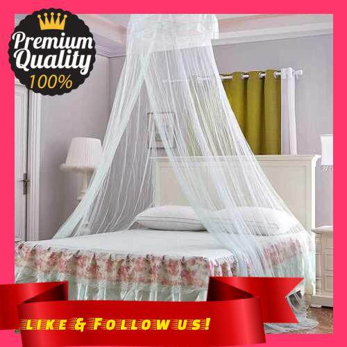 People\'s Choice Mosquito Bed Net Bed Canopy Curtain Netting Bed Canopy Circular Curtain,Princess Mosquito Net Universal Sheer Dome Bed Curtain,Keeps Away Insects & Flies for Home & Travel,Free-installation (Light Green) (Green)