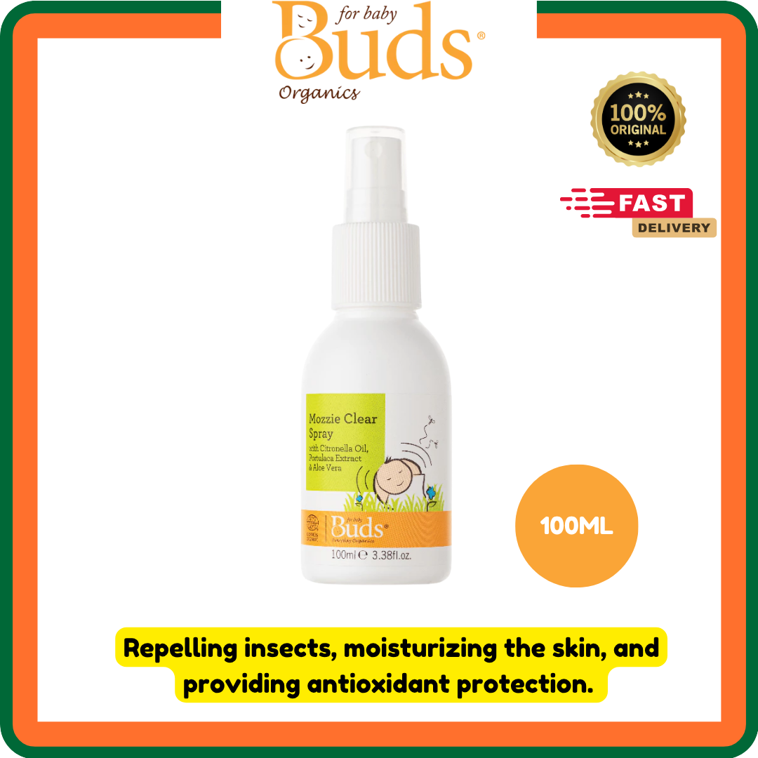 Buds Everyday Organics Mozzie Clear Spray | 100ml | EXP: 03/29