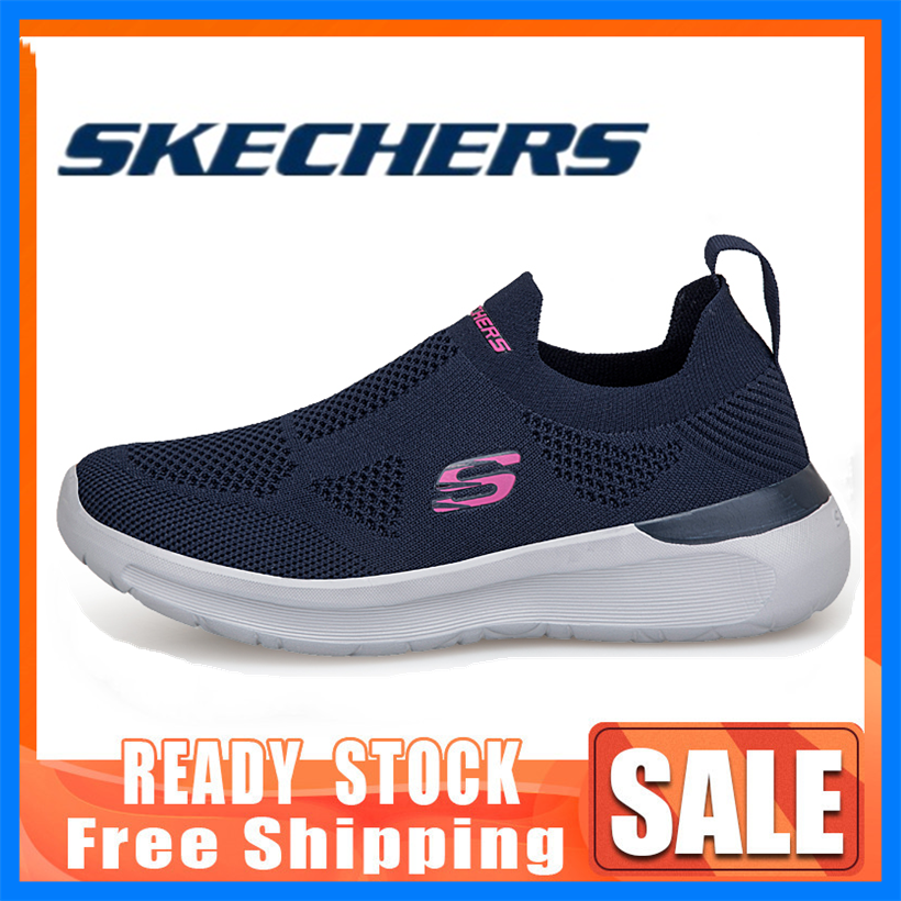 Skechers GO WALK 5 GO WALK4 RUN- Giày Nữ Giày Thể Thao Giày Thể Thao Nữ Đôi Giầy đen