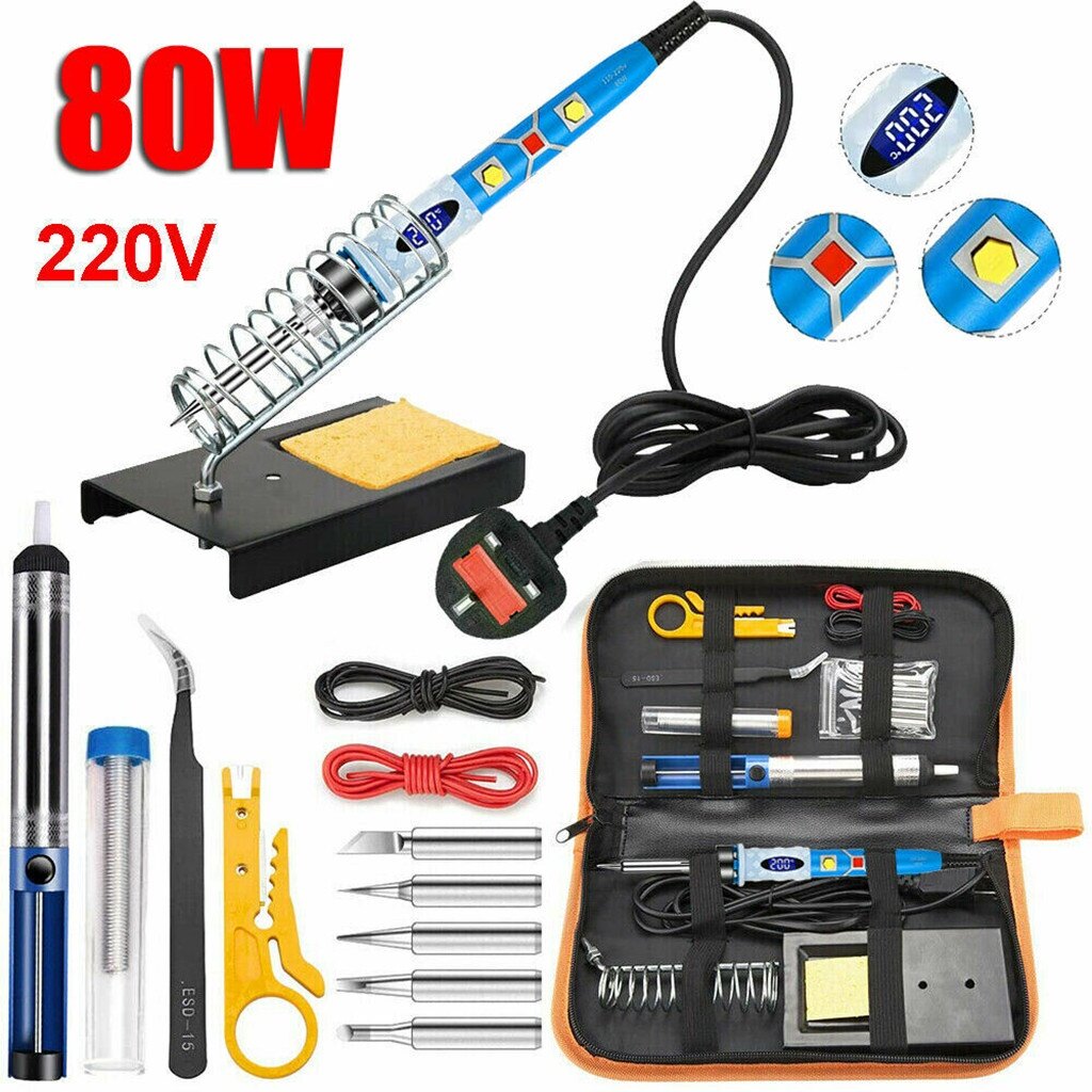 80W 110V 220V hàn sắt thiết lập điện tử hàn sắt thiết lập điều chỉnh nhiệt độ