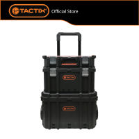 TACTIX 3-in-1 Modular Tool Box Organizer with Wheels | Heavy Duty Rolling Tool Storage System (Stackable)