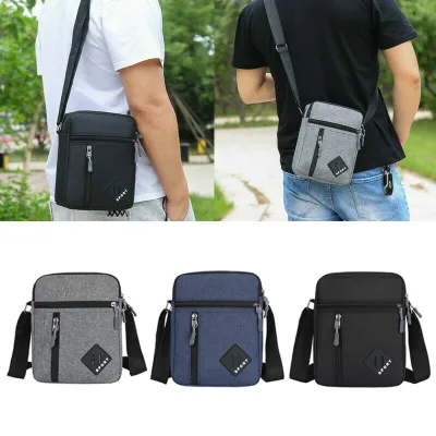 Men's Messenger Bag Crossbody Shoulder Bags Men Small Sling Pack For Work Business Waterproof Oxford Packs Travel Satchel Purse