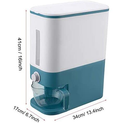 Nordic 10kg Automatic Rice Dispenser with Rinsing Cup 北欧风加厚自动密封米缸 自动米桶 BEST SELLER