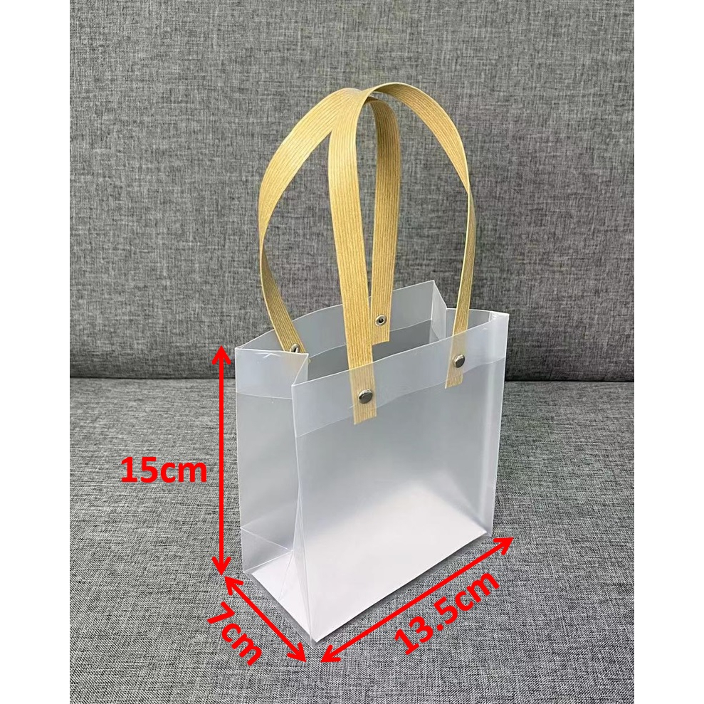 Frosted PP Tote Bag PVC Doorgift Bag Gift Bag Goodies Bag Wedding Beg Kahwin Raya Gift Bag Kotak Telur Bag Kenduri