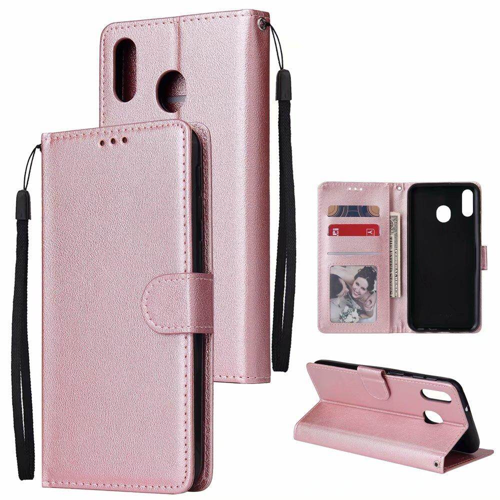 Bao Da PU Sang Trọng Nhẹ Dành Cho Samsung Galaxy M20 M205F Ngăn Đựng Thẻ Bên Trong 6.3 Inch Ốp Lưng Lật TPU