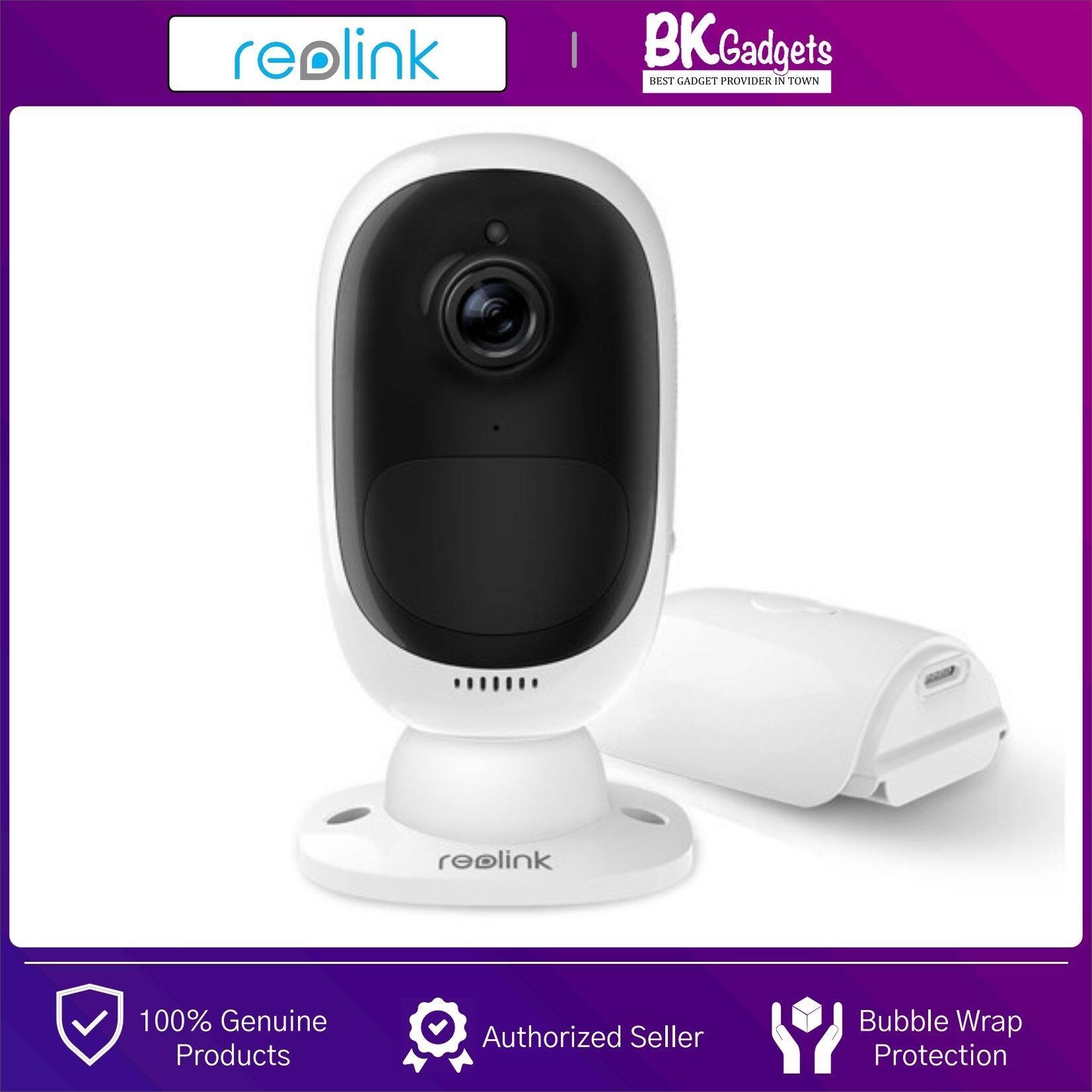 Reolink Argus 2 1080P Full HD Security IP Camera CCTV - CMOS | 130 Diagonal | 5200mAh Rechargeable Battery | 2 Way Audio | Night Vision 10m | PIR Motion Detect | Outdoor IP65