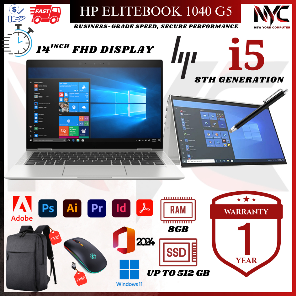 HP EliteBook x360 1040 / 1030 G8 | i7 11th Gen | 14" Touch