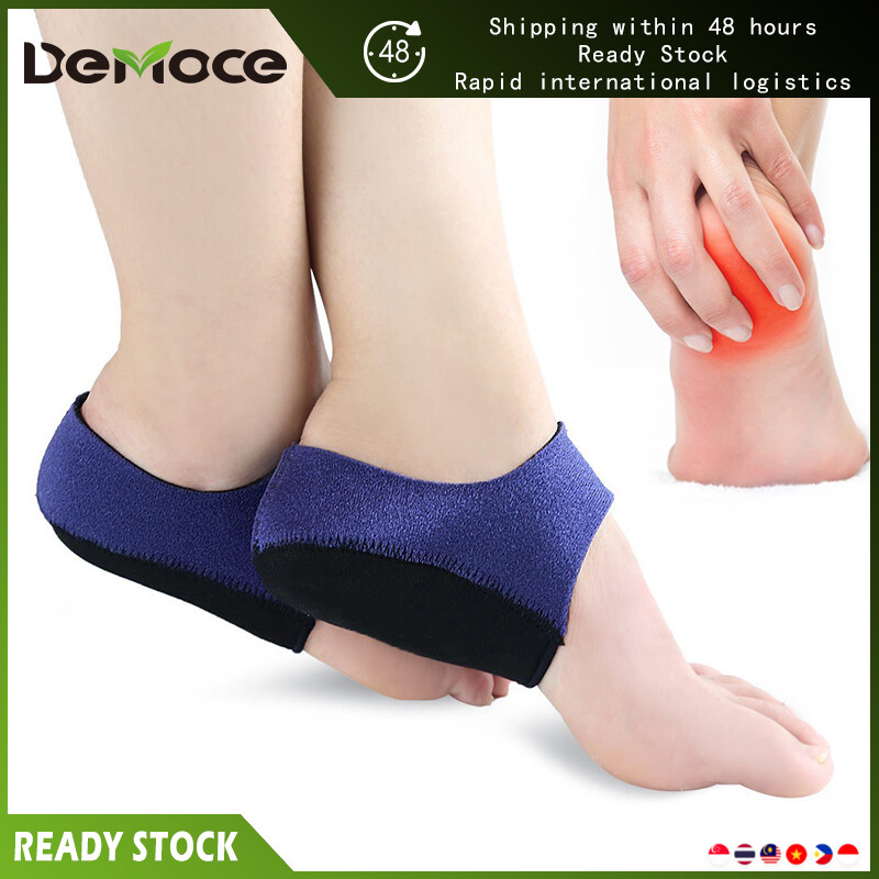 DeMoce Hailicare 1 đôi Lưng Gót Bảo vệ Tay áo Miếng lót Gót Velcro Gel có thể điều chỉnh Bảo vệ Vớ Bảo vệ Gót chân