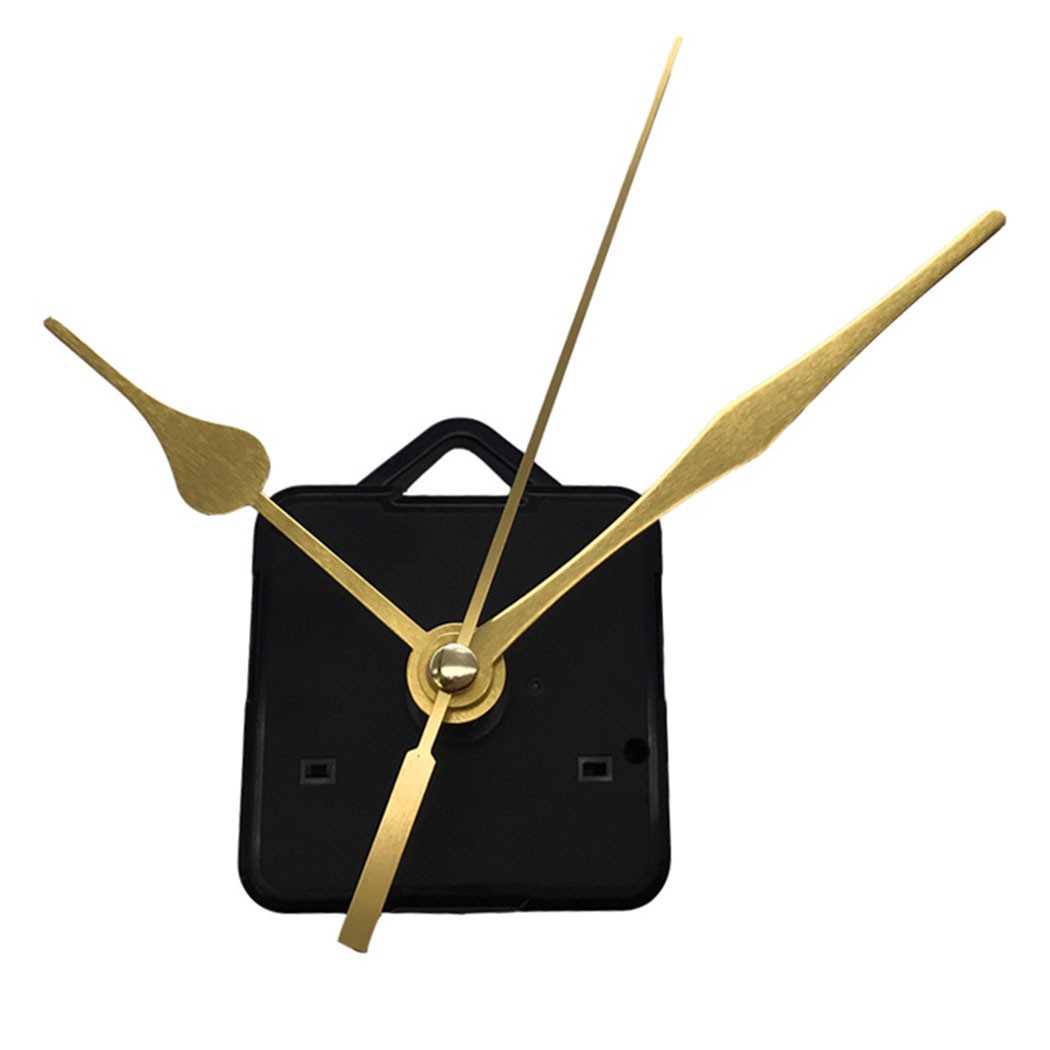 Quartz Clock Movement Sweep Mechanism Long Spindle Gold Hand DIY Replacement