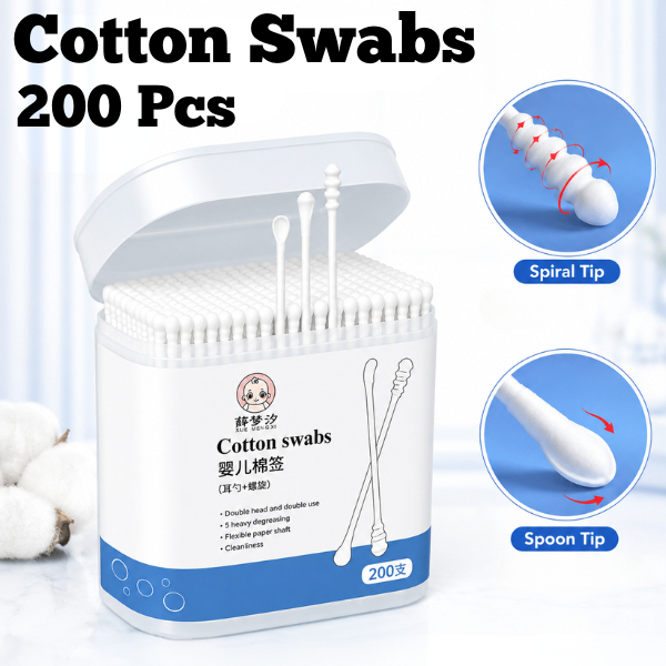 Japan Baby Earwax Stick Viscosity Twist Rotational Ear Wax Pick Scoop Ear Clean Safe Cotton Bud 婴儿安全粘耳棒旋转耳勺棉签