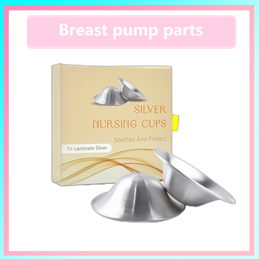 The Original Silvering Nursing Cups - Tri-laminate Silver-Nipple Shields for Nursing Newborn -Breastfeeding Essentials - Protect and Soothe - Standard Size