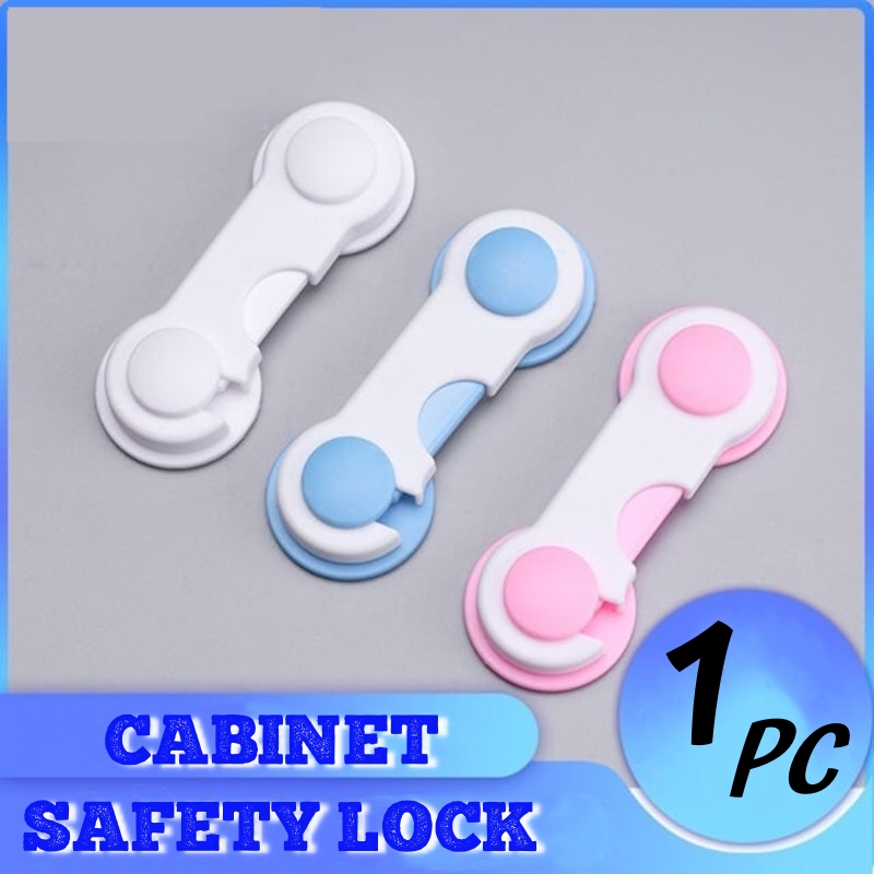 Baby Safety Lock Non Adjustable Multi-function Child Cupboard Cabinet Door Drawer Security Lock Safety Closet Bi-fold