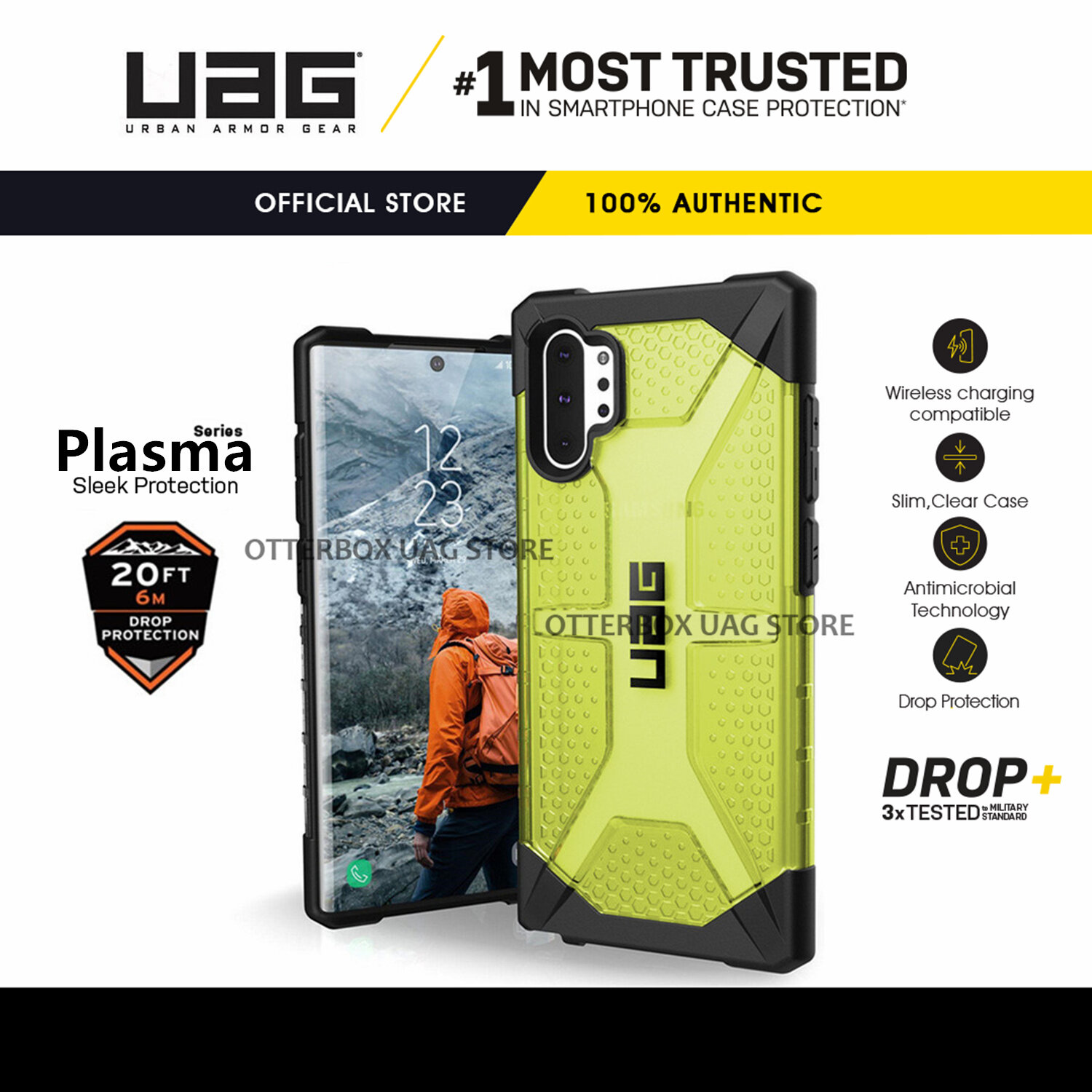 Ốp lưng UAG Plasma Cho Samsung Galaxy Note 10+ Plus / Galaxy Note 20 Ultra 5G