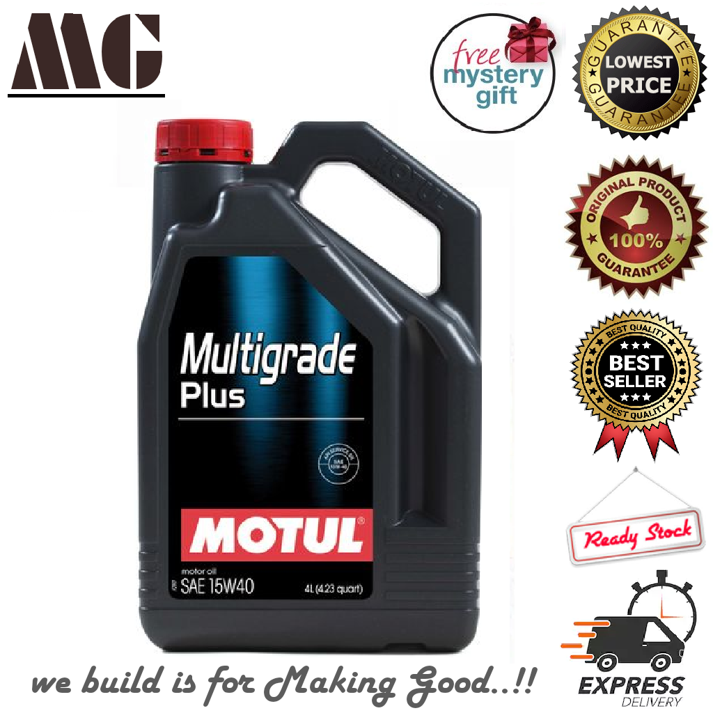 MOTUL MULTIGRADE PLUS 15W40 4L MINERAL GASOLINE ENGINE OIL 5000KM