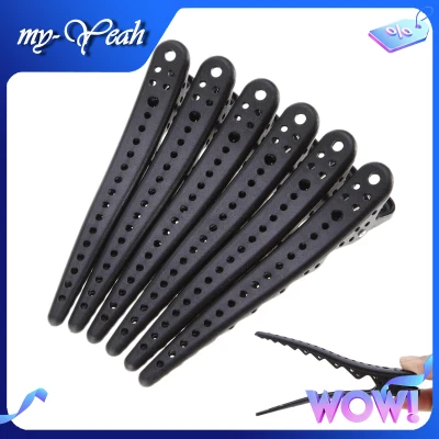 myyeah 6Pcs/set Black Hair Styling Section Clip Pro Salon Hair Pins Clips Grips Barrette Popularity Simple Hairpin Tools