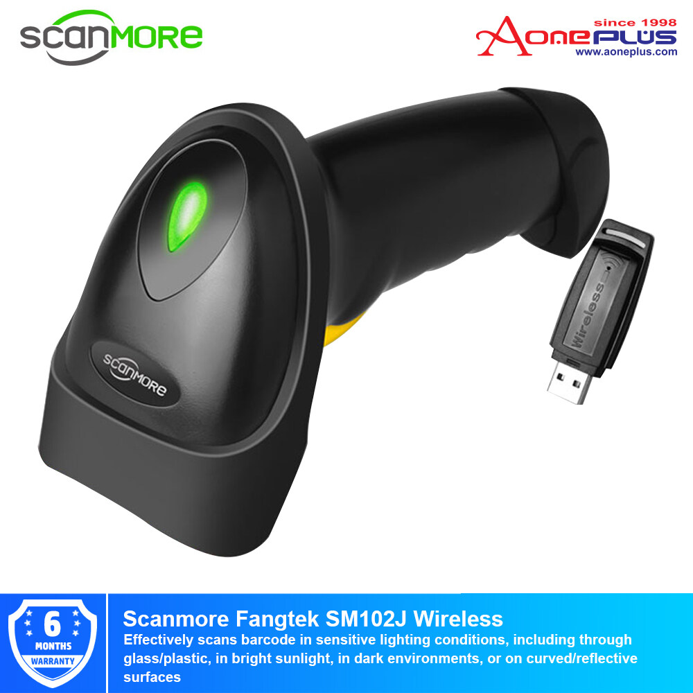Scanmore Fangtek SM102J Wireless Laser 1D Integrated Cordless Barcode Scanner