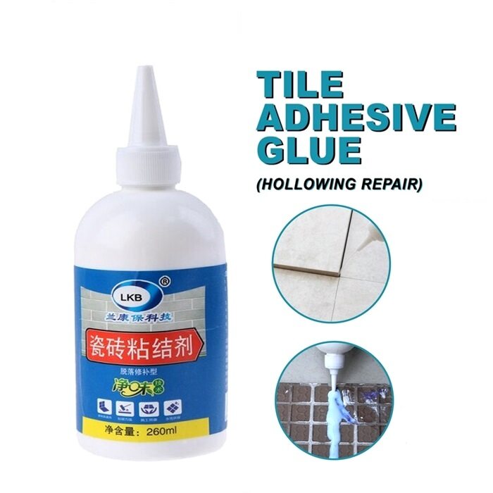 White Glue Tile Hollowing Repair Glue (260ml) Tiles Empty Drum Loose Injection Adhesive GAM PELEKAT LONGGAR JUBIN