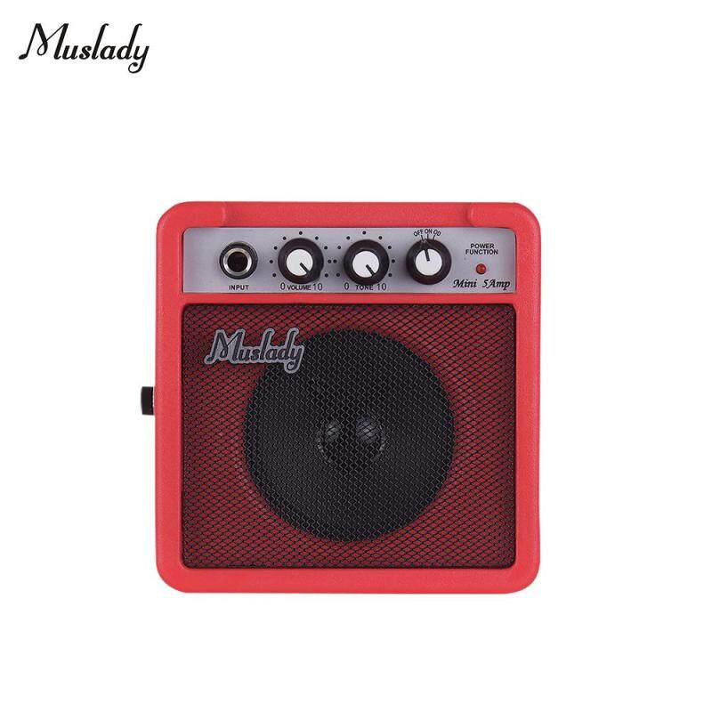 Muslady Loa Khuếch Đại Âm Thanh Guitar Mini 5W, Hỗ Trợ Tăng Tốc Điều Chỉnh Âm Lượng Màu Vàng