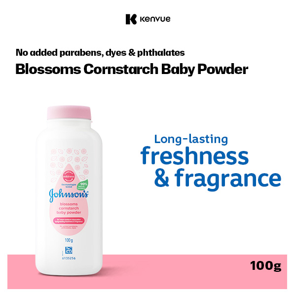 Johnsons Baby Corn Starch Powder Blossom 100g