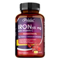 Iron Supplement na may Vitamin C Blood Strengthener Immune Booster Energy Booster Bone & Joint Health Support 120 Capsules