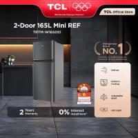 TCL 165L Two Door Top Mounted Refrigerator 165 Mini Fridge Peti Sejuk TRTM-W1650S1