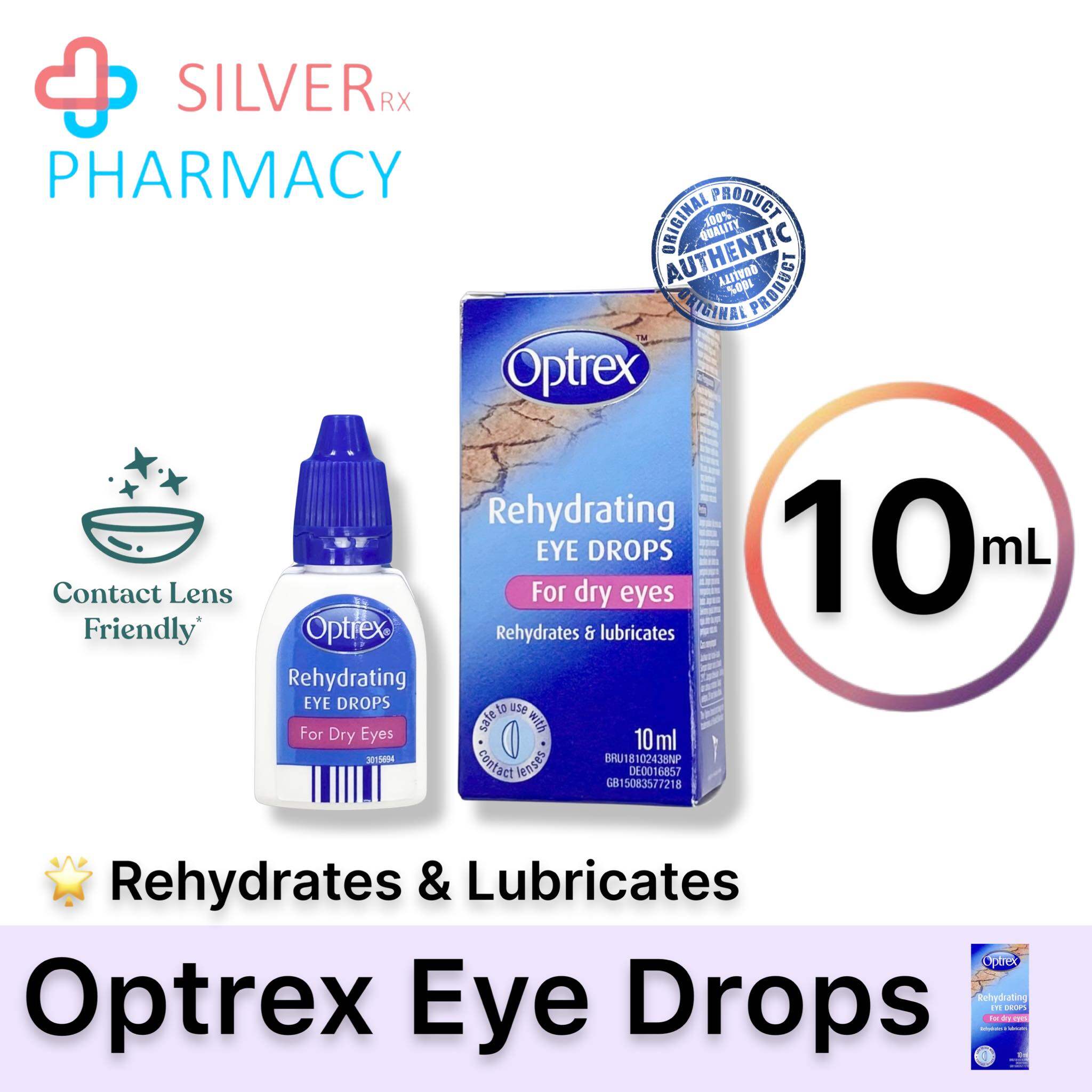 [Exp 05/2025] Optrex Rehydrating Eye Drops 10mL [Single/Twin]