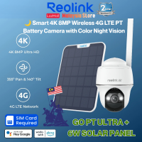 Go PT Ultra 4K 8MP 4G LTE PTZ Security Camera | Solar/Battery Powered | 360° Pan Tilt Zoom | Color Night Vision | AI Person Vehicle Detection Official Malaysia