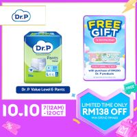 [Bundle of 8] Dr. P Value Level 6 Absorbency Adult Pant M10/ L9/ XL8 - 2x Skin Protection with Quick Dry