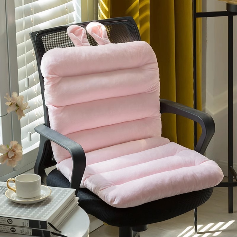 MISO Solid Color Chair Cushion Comfortable crystal velvet cushion office home sofa chair car seat cushion dining tatami mat Easy to store
