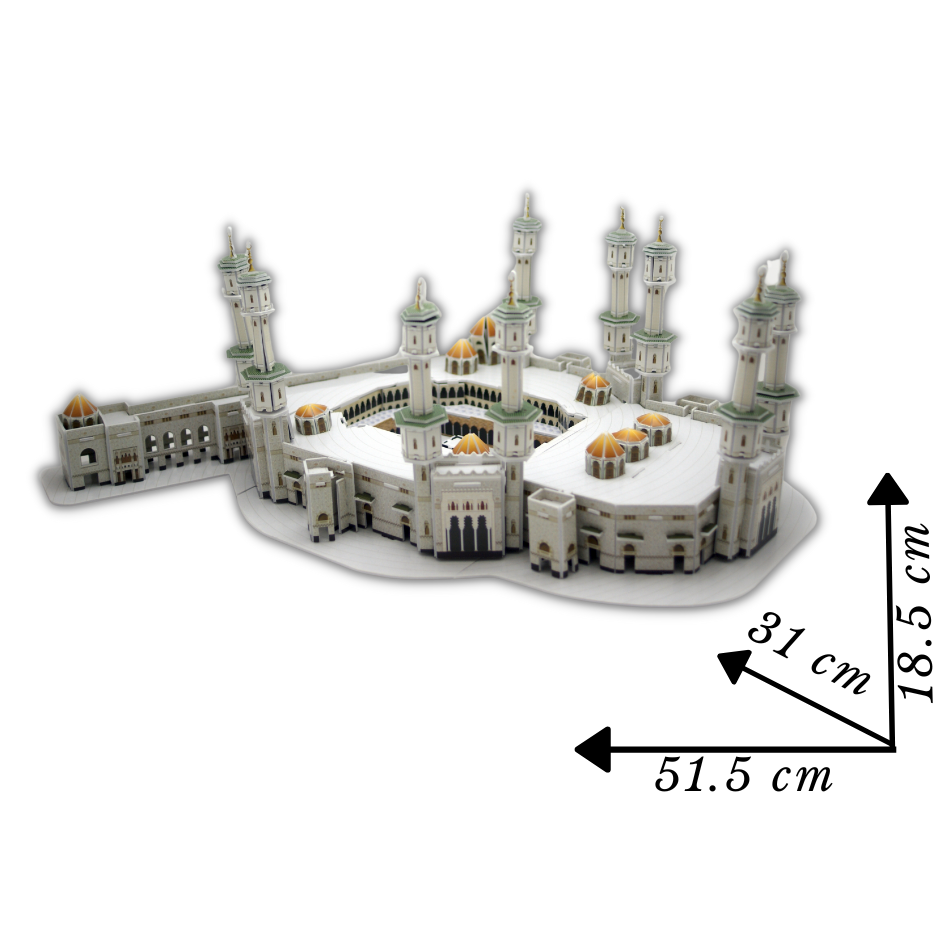 DIY 3D Model Puzzle: Masjidil Haram | Hadiah Hiasan Islam | Mainan Pendidikan Kanak-kanak