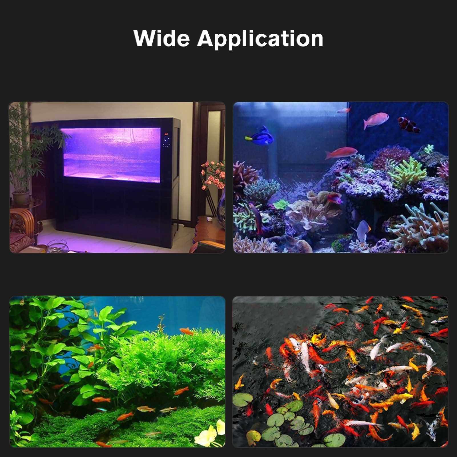 Aquarium Clean Lights Submersible Light Water Clean Green Algae Clear