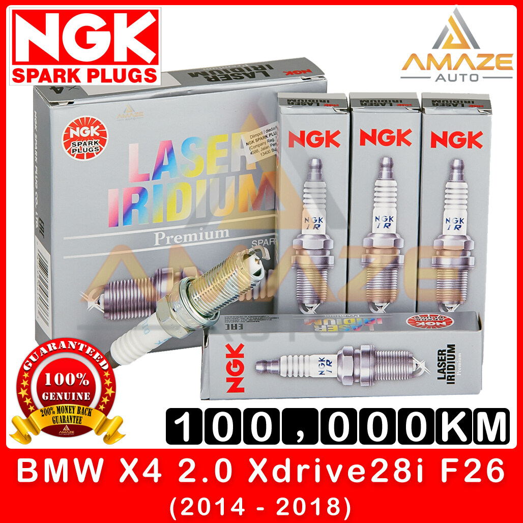 NGK Laser Iridium Spark Plug for BMW X4 2.0 Xdrive28i F26 (2014-2018) - Long Life Spark plug 100,000KM [Amaze Autoparts]