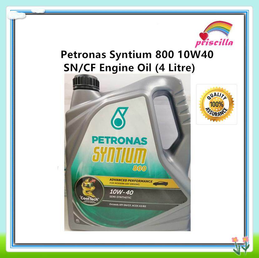 2 x Petronas Syntium 800 10W40 Semi Synthetic SN/CF Engine Oil 4 L