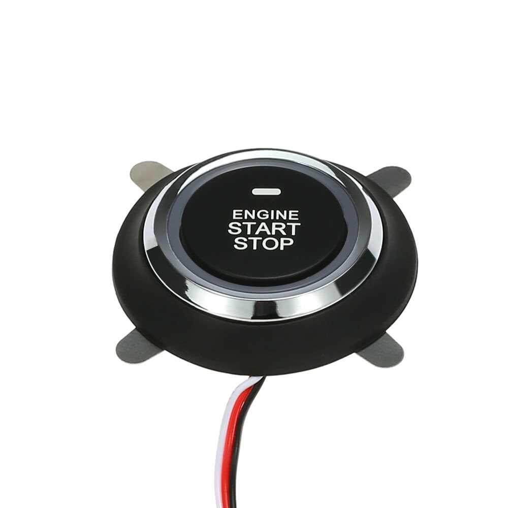 Car Engine Push Start Stop Button Ignition Remote Starter (black)