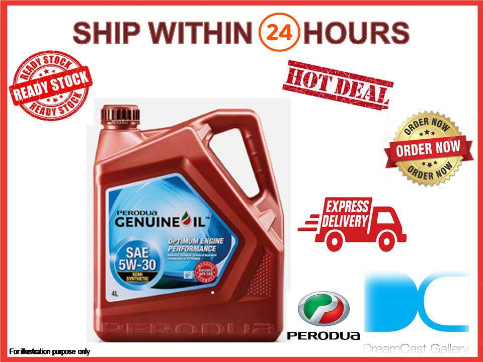 PERODUA GENUINE 5W30 MOTOR OIL SEMI SYNTHETIC ENGINE OIL 4LITRES Price