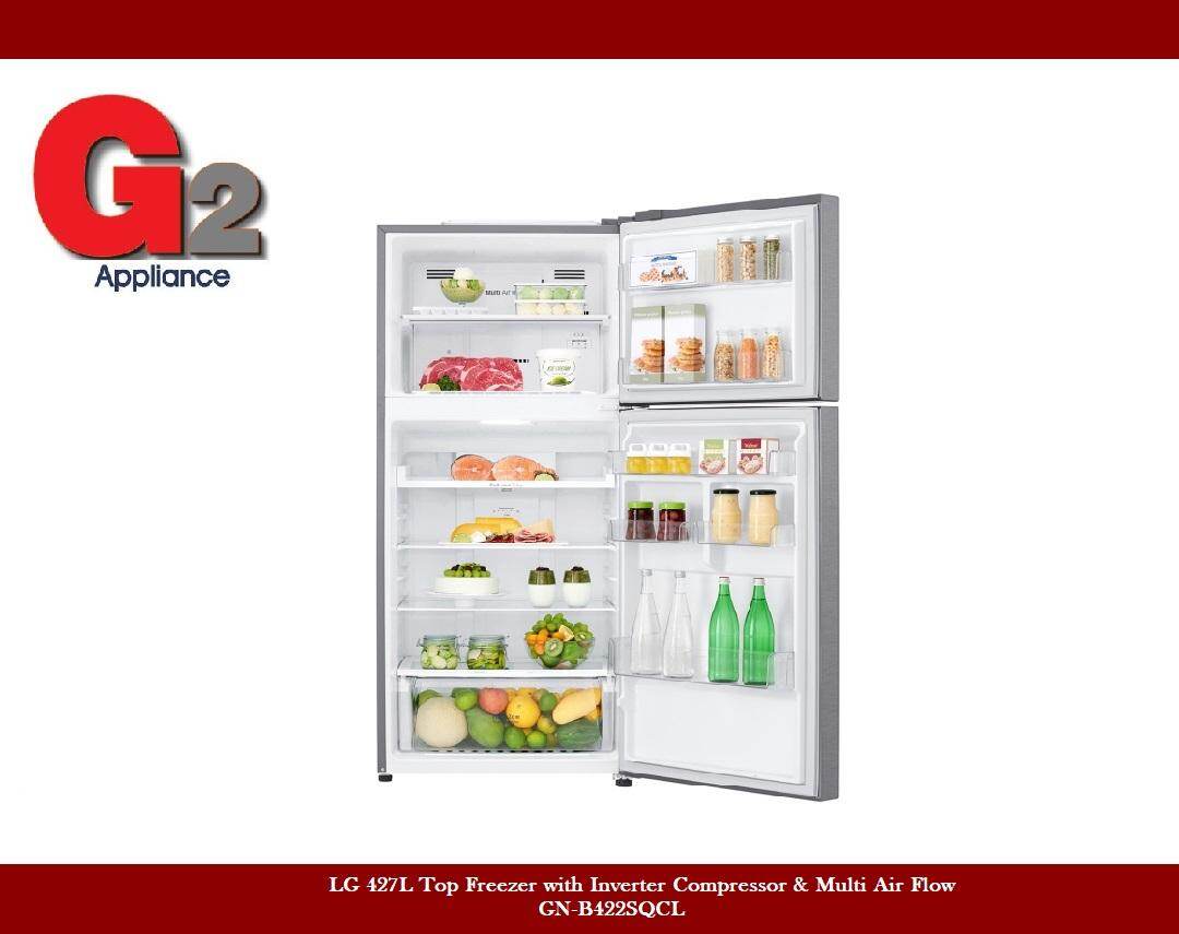 LG 427L Top Freezer with Inverter Compressor & Multi Air Flow GNB422SQCL