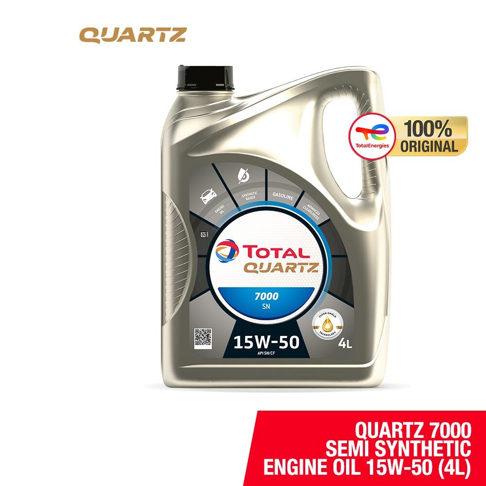 Total Quartz 7000 SN Semi Synthetic Engine Oil 15W-50 (4L) Price ...