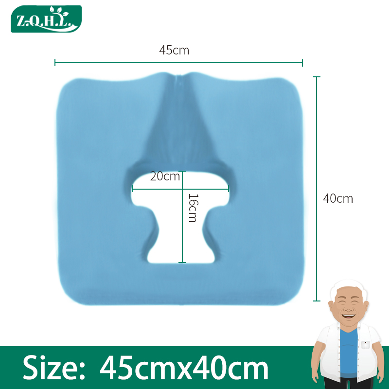 Adjustable Pressure Relief Anti Bedsore Cushion Gel Antibacterial Cotton Square Air Tube Cushion for Elderly and Bedridden Patients