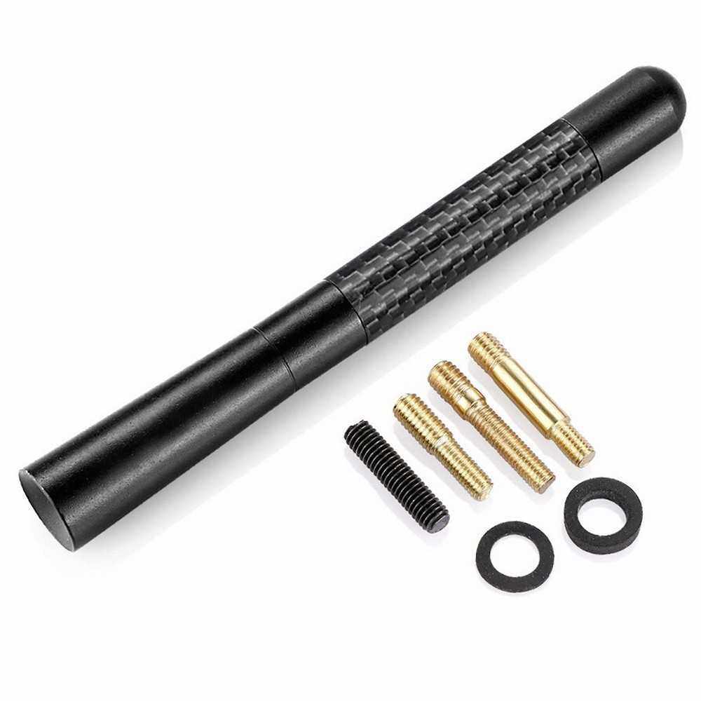 Universal WRC Gloss Smooth Texture Carbon Fiber Radio Car Signal Antenna Auto Refit Accessory (Stand