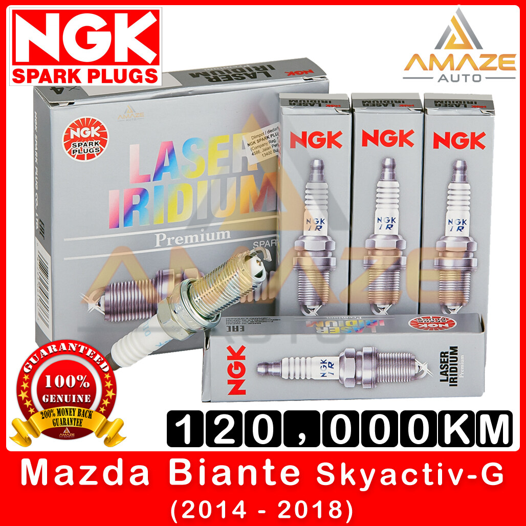 NGK Laser Iridium Spark Plug for Mazda Biante Skyactiv-G (2014-2018) - Long Life Spark Plug 120,000KM [Amaze Autoparts]