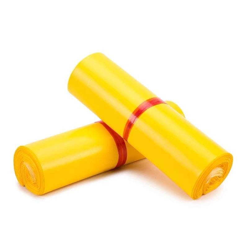 100pcs Yellow Courier Bag for Poslaju/Mailing - Plastic Shipping Bags