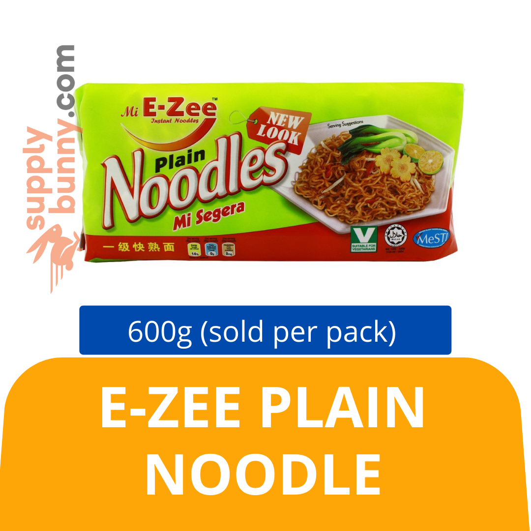 E-Zee Plain Noodle 600g (sold per pack) 一级快熟面  PJ Grocer Mi Biasa