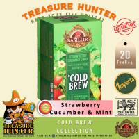 Basilur Strawberry Cucumber & Mint Cold Brew Fruit Infusion 20 Individual Foil Wrapped Tea Bag